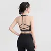 Novo sutiã esportivo feminino de verão com design de costas cruzadas e costas abertas, sutiã de peça única para esportes ao ar livre e uso para yoga