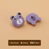 Botões de Plástico Coloridos de Coelho e Urso de Desenho Animado para Casacos, Suéteres, Vestidos de Crianças, Botões Decorativos Fofos para Costura à Mão