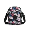 Bolso Cruzado Casual y de Moda para Mujer, Bolso Compacto y Ligero Personalizado para Teléfono Móvil, Bolso Casual de Tela de Nylon Ligero Estampado para Mujeres de Mediana Edad