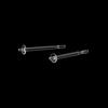 Brinco de Resina Acessórios DIY Suporte de Pérola Piercings Studs Transparente Invisível Pinos de Tigela