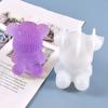 Molde de silicona para mesa de conejo, oso de diamante tridimensional, bonito molde de epoxi de cristal DIY de Yu Meiren