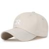 Nueva Gorra de Béisbol Estéreo de Copa Dura con Letras de Circunferencia de Cabeza Grande para Mujer Verano Rostro Pequeño Celebridad de Internet Ins Gorra Estilo Coreano