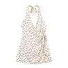 Vestido de Seda e Cetim com Bolinhas Estilo Europeu Transfronteiriço Z 2026 Nova Moda Elegante Temperamento Roupa Feminina Sexy Menina Quente 3067382