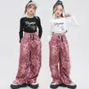 Roupas de Jazz para Meninas, Conjunto Moderno Cropped Estilo Coreano, Roupas da Moda para Passarela de Meninas, Roupas de Performance de Jazz para Crianças