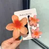 Set de Tres Piezas de Pasador para el Cabello Estilo Nuevo Flor de Huevo Transfronterizo, Set de Estilo Simple, Pinza para el Trasero de la Cabeza Flor de Bauhinia con Accesorios para el Cabello Incrustados