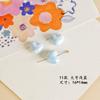 Cuentas de cerámica de color AB con forma de corazón, coloridas, hechas a mano, para pulseras y collares, pendientes hechos a mano, accesorios de joyería.