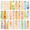Marcadores de Página Qiyu 30 Animais de Desenho Animado Transfronteiriços Régua Marcadores de Página DIY Estudante Leitura Chave Completa Cartões de Anotação Decorativos