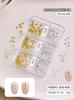 Estilo de Chica Hot Europea y Americana Joyería para Uñas con Remaches Metálicos Estilo Popular de Celebridad de Internet Cono Sólido Semisemicircular Accesorios de Diamantes para Uñas DIY