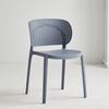 Silla Nórdica de Plástico Hueca, Apilable, Taburete Moderno Minimalista para Dormitorio Estudio, Uso Doméstico, Silla con Respaldo Engrosado, Almacenamiento