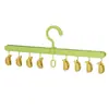 Percha plegable, percha portátil para viajes, gadget para secar ropa, percha con pinza, pinza para ropa multifuncional para el hogar