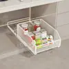 Estante de Almacenamiento Extraíble para Cocina dentro del Gabinete Cajón Multifuncional Tipo Cajón Caja de Almacenamiento para Snacks Estante Debajo del Fregadero Cesta Extraíble para Espacios Estrechos