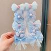 Accesorios para el cabello para niñas, banda de goma para el cabello, horquilla, traje de estilo coreano, banda de goma para el cabello de celebridades de Internet, linda banda para el cabello de princesa, tocado