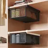 Caja de Almacenamiento para Calcetines Canasta Deslizable Caja de Almacenamiento Ropa Interior Calzoncillos Organizador Tipo Cajón Colgante Armario Artefacto de Almacenamiento por Capas