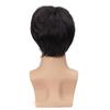 Novas Perucas Europeias e Americanas para Homens com Cabelo Curto, Franja Preta, Cabelo Masculino Volumoso, Perucas de Fibra Química de Seda de Alta Temperatura, Prontas de Fábrica