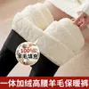 Pantalones Térmicos de Lana Leggings Acolchados para Mujer Invierno Forrados de Polar Engrosados de Cintura Alta Talla Grande del Noreste Pantalones Extra Gruesos de Cachemir y Algodón