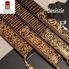 Régua Preta para Educação Tradicional Chinesa, Orientação aos Discípulos, Produtos de Bambu, Presentes de Bambu para Professores, Régua Carbonizada, Bambu, Bambu Nanmu, Nós de Bambu