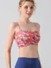 Sujetador Deportivo Estampado Vintage con Tirante para Mujer con Almohadilla en el Pecho Ropa Interior para Fitness Ropa de Yoga Chaleco Sujetador de Recoger