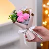 Ramo Hecho a Mano Producto Terminado Rosa Pulgar Ramo Pequeño Flor Artificial Flor de Jabón Flor Falsa Venta al por Mayor Transfronteriza Souvenir Regalo