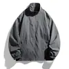 Nova jaqueta casual esportiva masculina da moda para outono, com gola alta, top de trabalho soltinho para atividades ao ar livre, jaqueta corta-vento leve