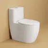 Fornecimento Transfronteiriço Vaso Sanitário Doméstico Vaso Sanitário com Sifão Super Swirl, Silencioso, Antiodor, Antirrespingo, Tubo Grande, Antientupimento