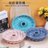 Forma de bolo de silicone mousse grande oca forma de bolo chiffon alta temperatura fábrica de formas de bolo de silicone pronta entrega