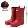 Zapatos de Agua para Niños, Botas de Lluvia Antideslizantes para Niños y Niñas, Botas de Lluvia para Padres e Hijos, Botas de Agua de Caña Media para Parejas, Zapatos Impermeables para Acampar