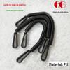 Corda de mola de plástico preto Pu corda fivela gancho duplo corda de mola Zhu Di fivela corda de mola fábrica atacado