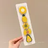 Faixa de cabelo de tricô floral com velcro para mulheres, presilha de franja floral doce, faixa de cabelo para arrumar o cabelo, acessório de cabelo estilo pastoral francês