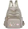 Mochila Bordada Casual Nueva para Mujer, Bolso Ligero y de Moda para Mujer, Mochila Casual de Gran Capacidad para Viajes y Viajes de Negocios, Mochila para Computadora