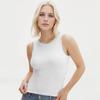 Verano 2024 Amazon Cross-border - Camiseta sin mangas sexy ajustada de color sólido simple para mujer europea y americana
