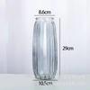 Jarrón de vidrio transparente con diseño de lirio de bambú que nutre el agua, decoración para sala de estar, arreglos florales, flores secas, estilo nórdico, para el hogar, extragrande.