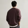 Sudadera negra estilo americano para hombre, nueva colección de otoño 2026, estilo old money, moda masculina de tendencia, top holgado