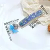 Grampo de Cabelo com Franja de Sino de Cristal Pesado Brilhante Diamante Presilha BB Estilo Étnico Presilha Lateral Retrô Acessório de Cabeça para Mulheres Atacado