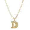 Amazon Transfronterizo Nuevo Collar de 26 Letras Collar con Colgante de Letra Cadena Extendida de Clip de Papel Joyería Gótica para Mujeres