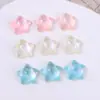 Verano Hielo Transparente Cielo Estrellado Cambia de Color Brillo Estrella de Cinco Puntas Resina Pasador de Pelo Pendientes Tocado Parche Joyería DIY Accesorios