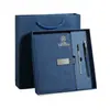 Conjunto de presente de caderno de escritório personalizado, bloco de notas em couro de ovelha, caderno de papelaria de reunião de alta qualidade