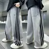 Ropa Infantil Niños Pantalones Deportivos Rectos con Raya Lateral Primavera y Otoño 2026 Niños Grandes Pantalones de Punto Holgados Primavera Venta al por Mayor Transfronteriza