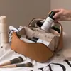 Bolsa de Cosméticos de Aspecto Elegante con Compartimentos, Gran Capacidad, Bolsa Portátil para Guardar Brochas de Maquillaje, Neceser de Viaje