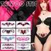 Adesivo de Tatuagem Succubus Feminino À Prova d'Água Cor Duradoura Sensação de Alta Qualidade Cintura Abdominal Cesariana Sexy Vergonha Privado Lavável