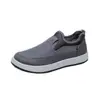 Zapatos Casuales de Estilo Primavera Transpirables de Caña Baja, Color Sólido, Punta Redonda, Suela Suave, Antideslizantes, Resistentes al Desgaste, Zapatos de Papá de Moda para Personas de Mediana Edad y Mayores