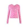 Conjunto de Chaqueta Corta con Capucha y Cremallera Estampado de Letras Ajustado y Pantalones Cross-Border I*Amgi con Diseño de Costuras Visibles