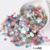 Lentejuelas de Ciruela Mate Iridiscente Esmerilada de 7 mm con Agujero, DIY En