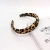 Diadema de esponja con estampado de leopardo, estilo avanzado, para otoño e invierno, nueva diadema con champú para el cabello de alta presión craneal, horquilla retro, diadema transfronteriza