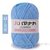 4 Ovillos de Hilo de Algodón Leche de Grosor Medio Hilo para Bebé Kit de Materiales para Tejer Crochet Hecho a Mano DIY Ramo de Muñeca