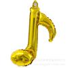 16 puntos nota doble 8 puntos nota simple globo de modelado musical de papel de aluminio globo de película de aluminio para fiesta de cumpleaños infantil