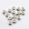 Piezas Separadoras Irregulares de 6 mm Color Cobre Chapado en Oro de 18 Quilates que Conservan el Color, Cuentas Planas de Plata Triturada, Cuentas Separadoras Accesorios para Manualidades con Cuentas Hechas a Mano