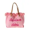 Guangzhou Fairy Bag bolsa de compras portátil estilo coreano con borlas para mujer, bolsa de mano bordada estilo retro para otoño e invierno, bolsa de hombro
