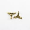 Accesorios para joyería estilo étnico DIY colgante aleación plata Xizang sirena cola de pez aretes de clip pulsera collar colgante