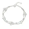 Joyería Lucky Wish para Mujer Lujo Ligero Nicho Accesorios de Alta Gama Versátil Circonita Pulsera de Trébol de Cuatro Hojas Al por Mayor