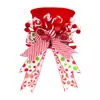 Decorações de Festival de Natal e Ano Novo Ponteira de Árvore de Natal Arranjo de Cena de Natal Laço Vermelho Adereços de Fotografia